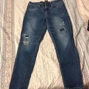 High rise jeans, skinny